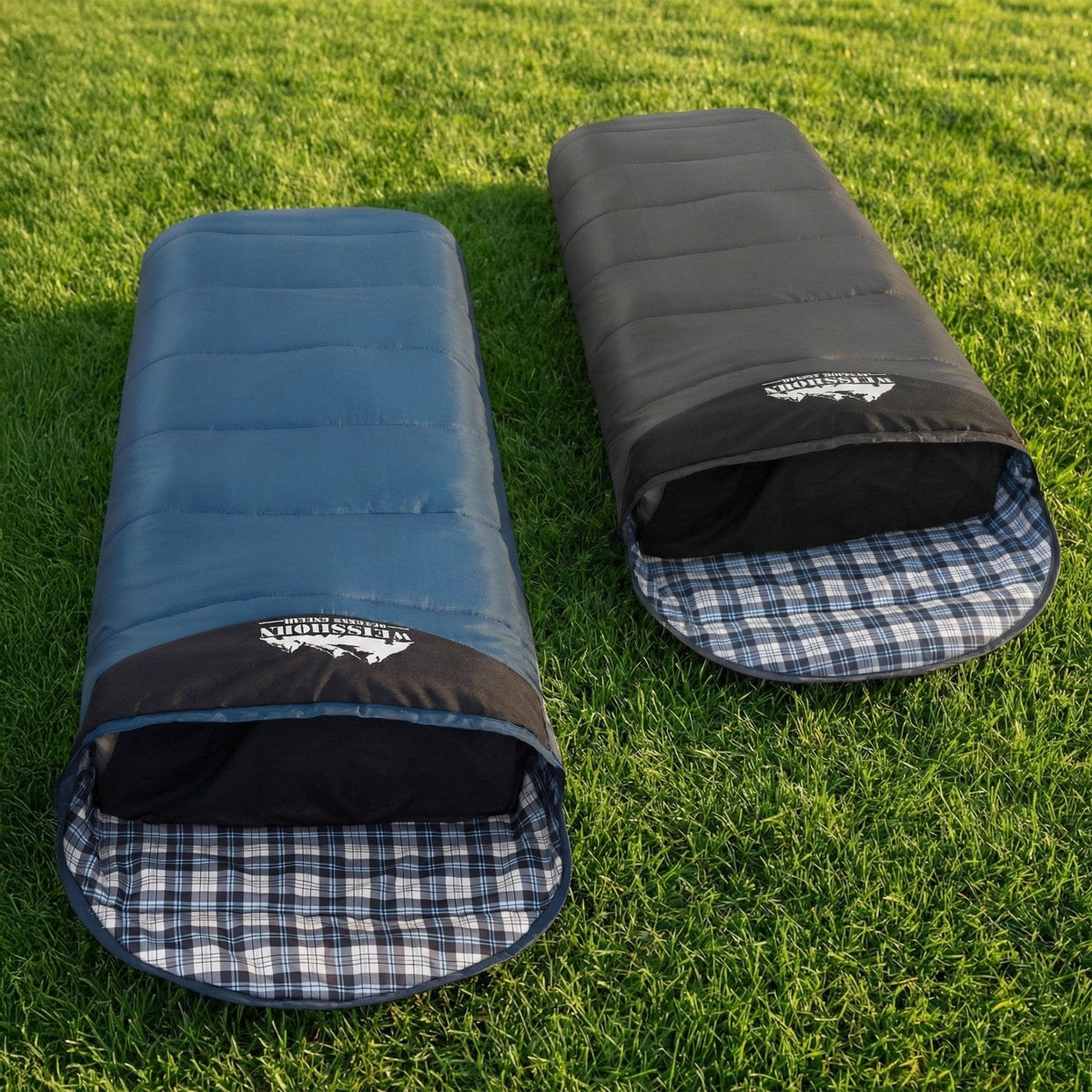 Weisshorn Sleeping Bag Set of 2 Single Thermal Camping Hiking Tent 0??