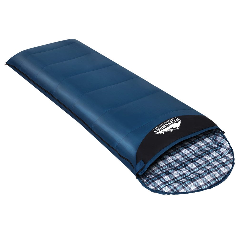 Weisshorn Sleeping Bag Single Thermal Camping Hiking Tent Blue 0?C