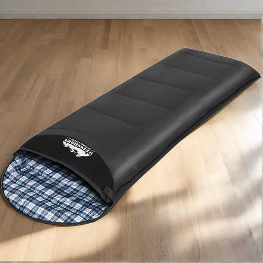 Weisshorn Sleeping Bag Single Thermal Camping Hiking Tent Grey