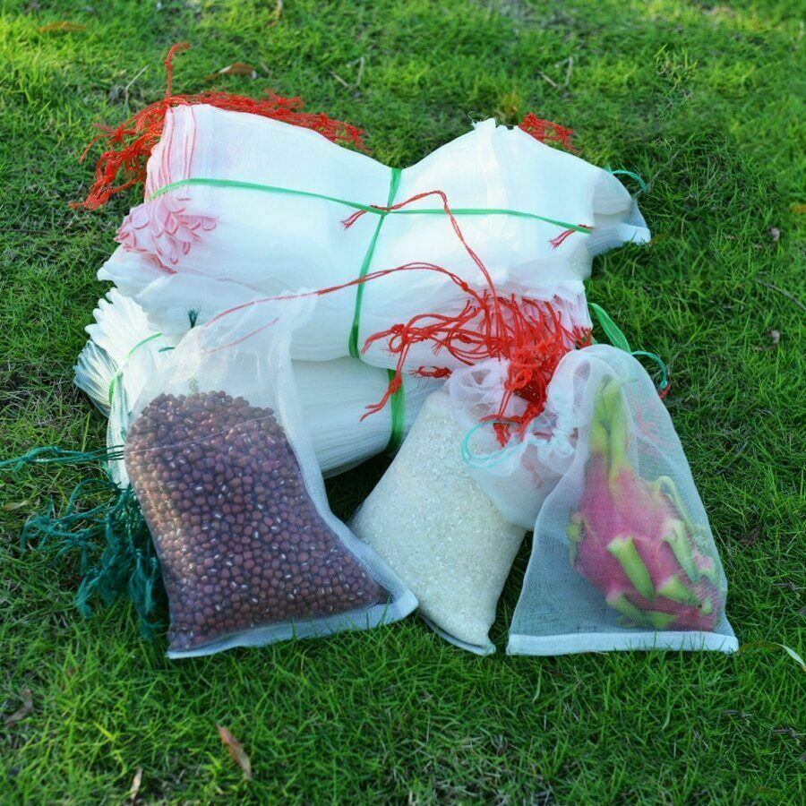 100-Piece 35x25cm Agriculture Garden Fruit Vegetable Protection Net Bags